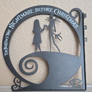 Nightmare Before Christmas Metal Wall Art